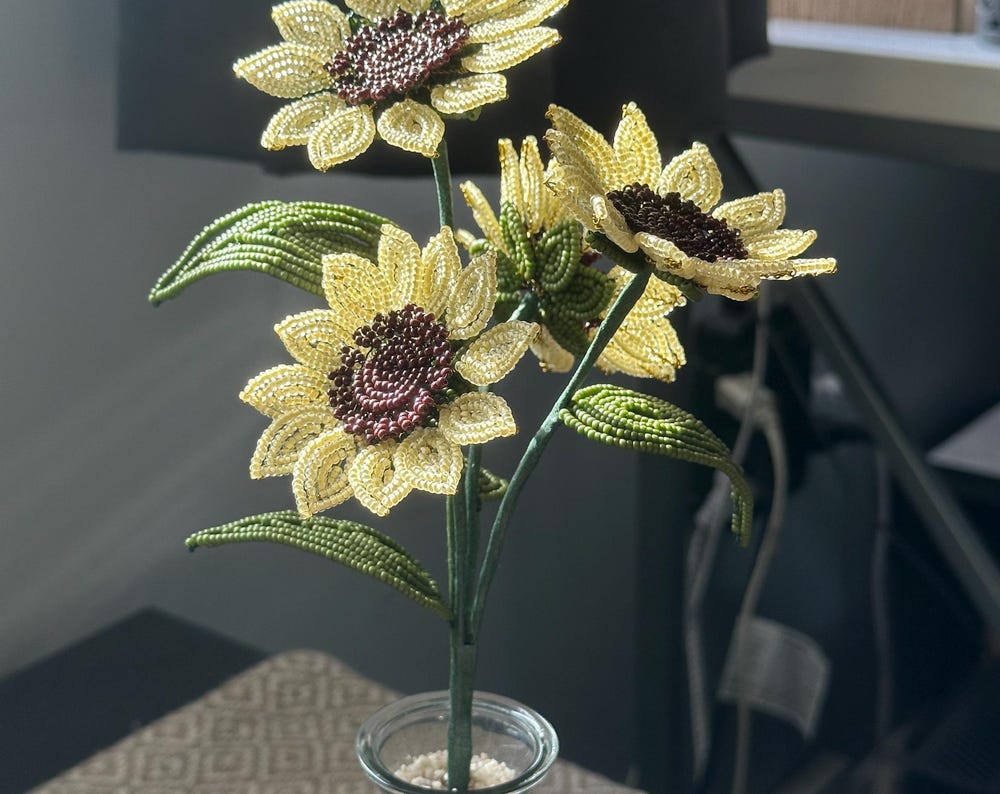 Beaded Flower Bouquets